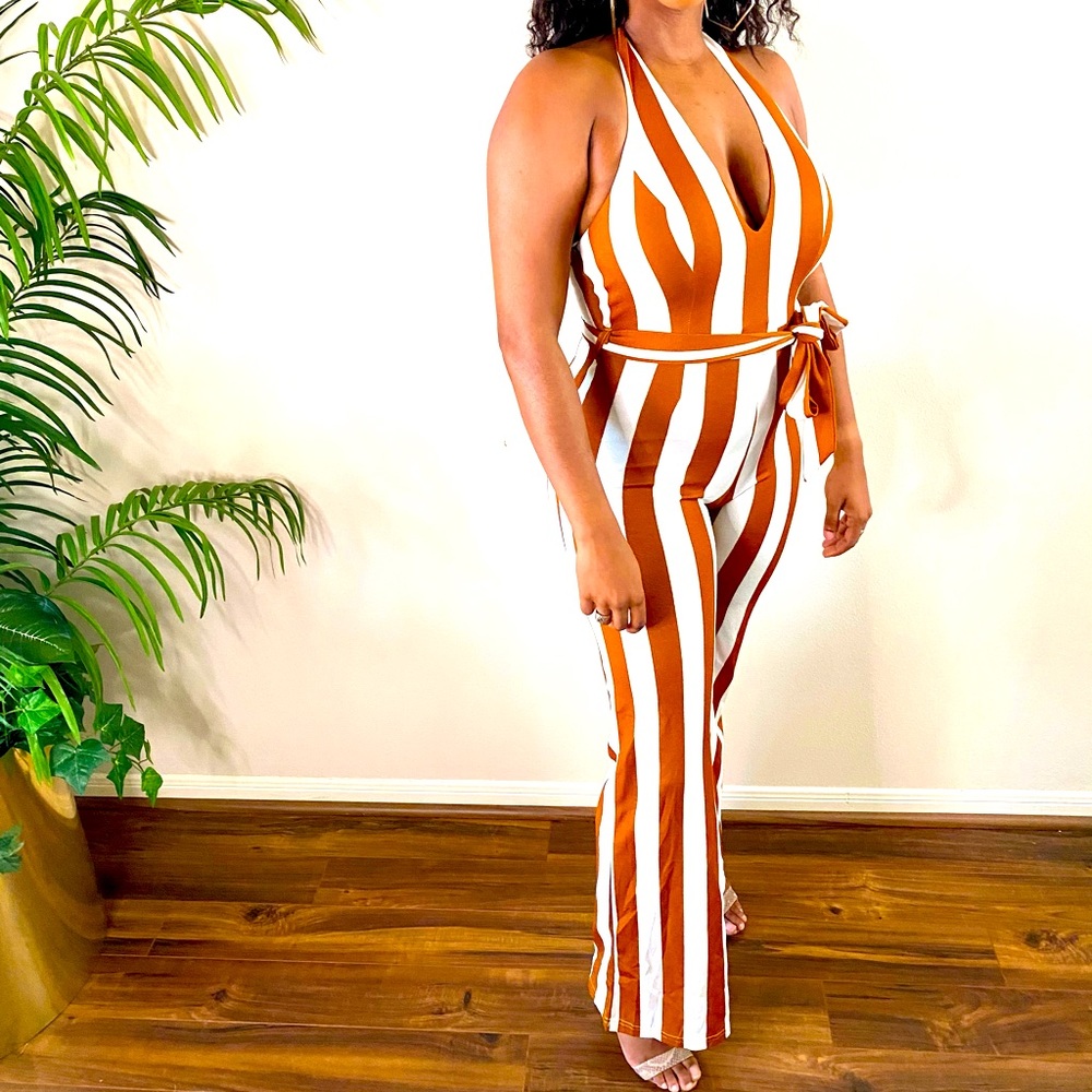 Stripe jumpsuit